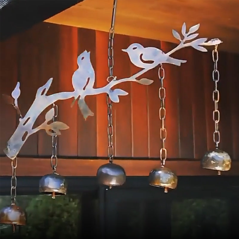 Serena Metal Bird Wind Chime with Bells 5