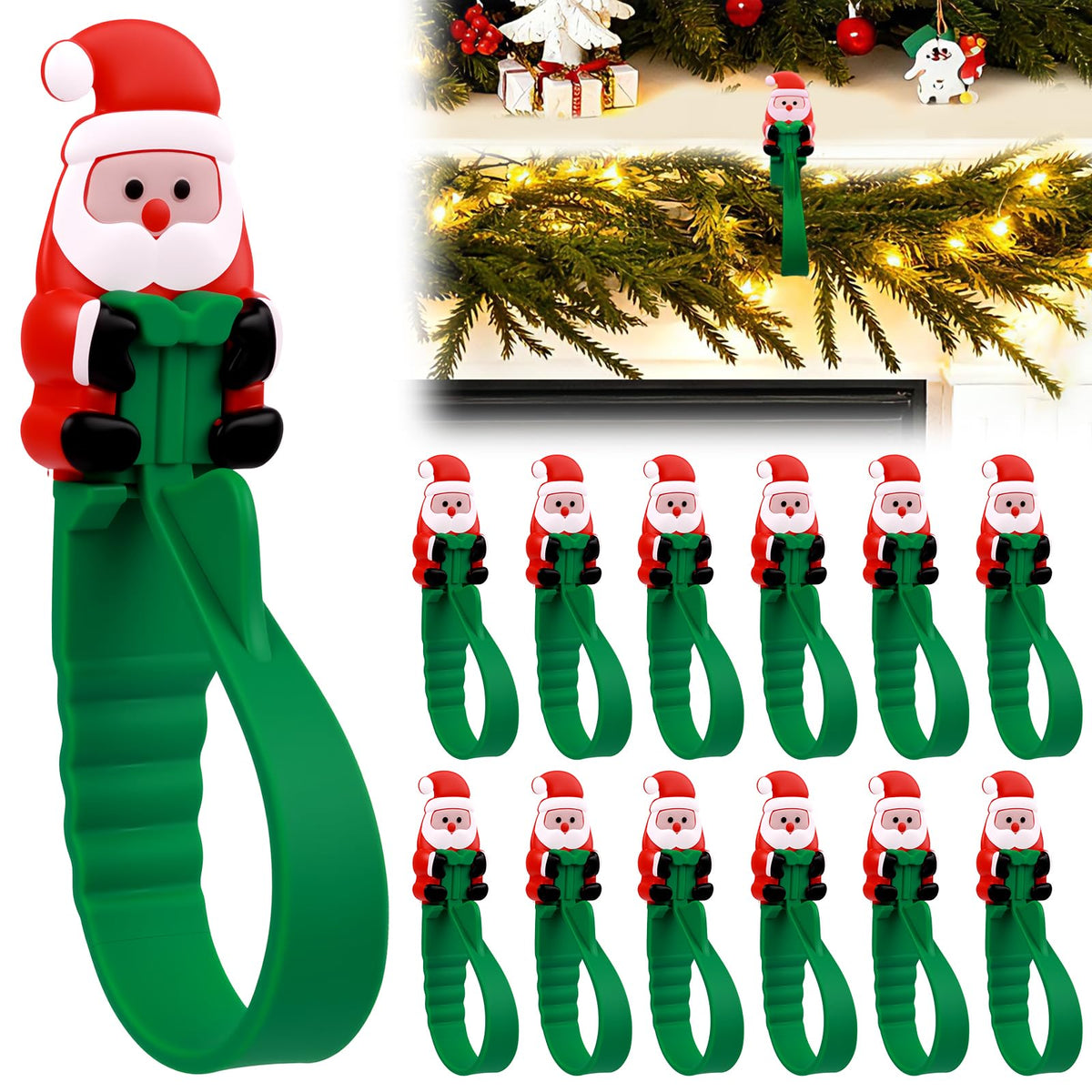 SantaGrip Adhesive Christmas Hooks 3