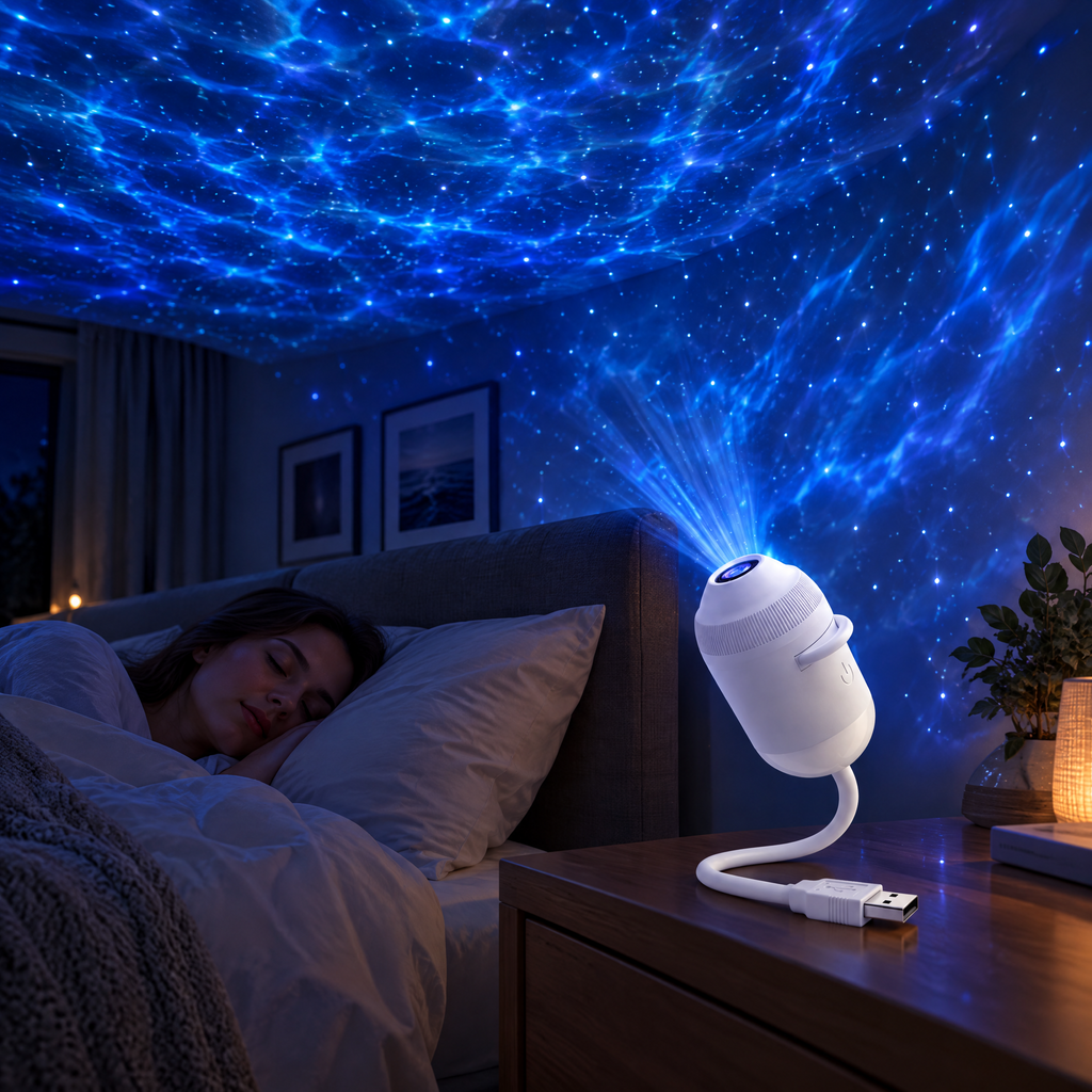GalaxyWave Starry Sky & Ocean Projector Night Light 2