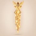 AngelLume Lighted Christmas Angel Wall Decor with Starfall Glow 1