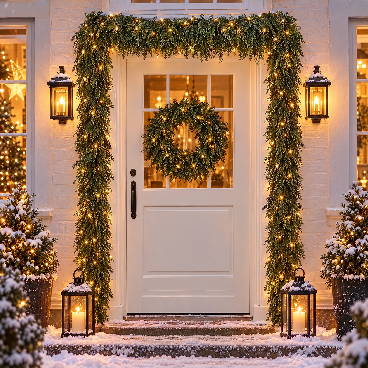Cedrina Cedar Garland Set of 2 3