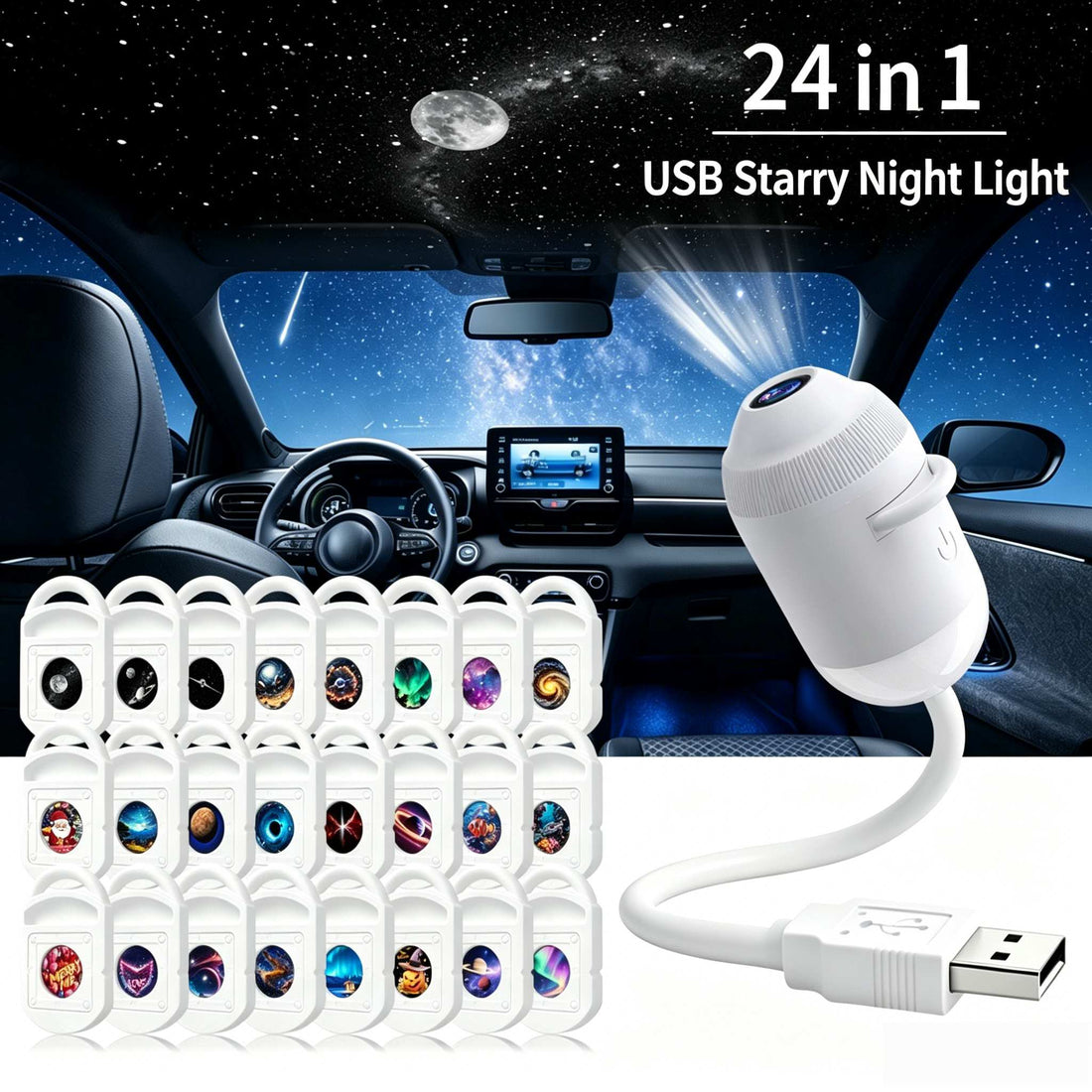 GalaxyWave Starry Sky & Ocean Projector Night Light 7