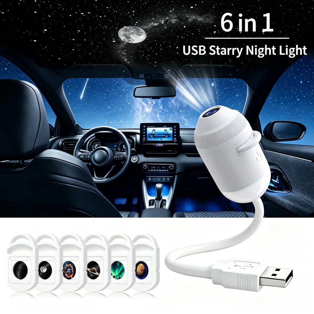 GalaxyWave Starry Sky & Ocean Projector Night Light 5