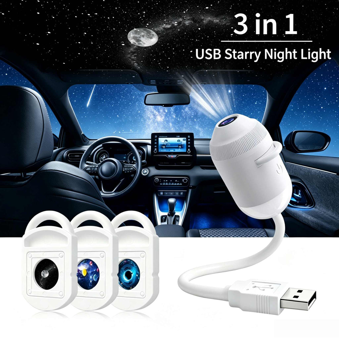 GalaxyWave Starry Sky & Ocean Projector Night Light 4
