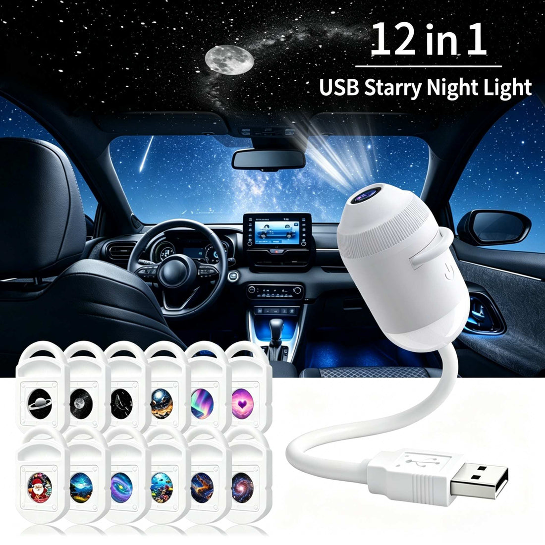 GalaxyWave Starry Sky & Ocean Projector Night Light 6