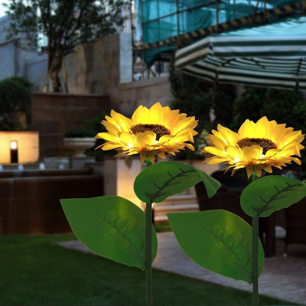 SunBloom Solar Sunflower Garden Stake Lights 3