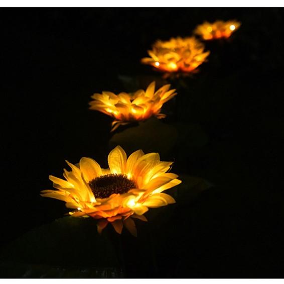 SunBloom Solar Sunflower Garden Stake Lights 7