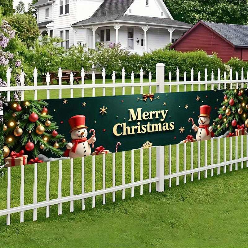 WinterWelcome XXL Christmas Banner for Fence, Balcony & Wall 5