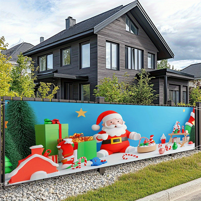 WinterWelcome XXL Christmas Banner for Fence, Balcony & Wall 13