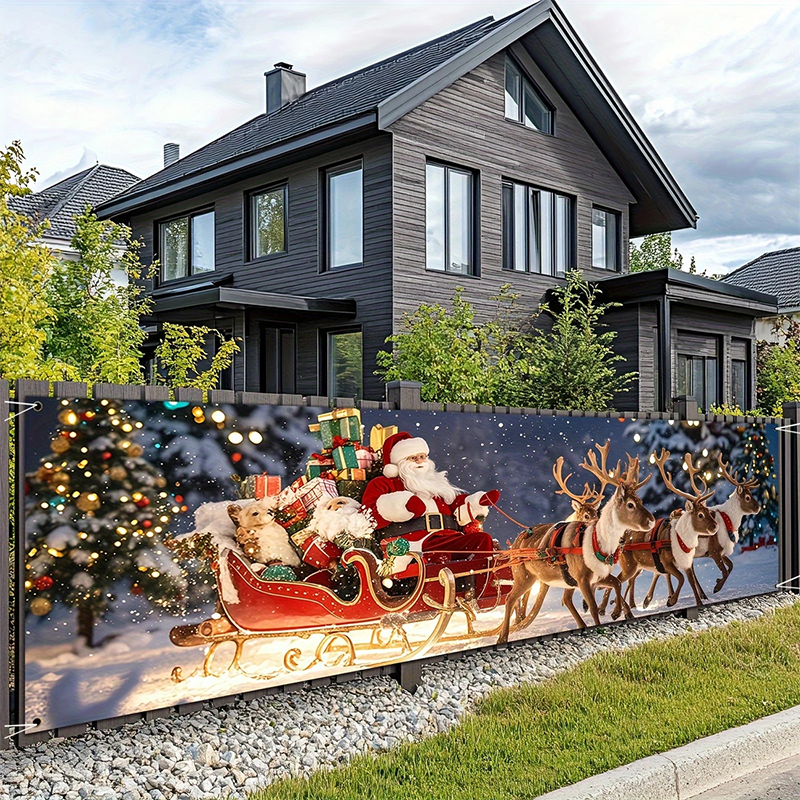 WinterWelcome XXL Christmas Banner for Fence, Balcony & Wall 10