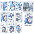 GlitterFrost 9 Piece Christmas Window Sticker Set with Glitter Effect 3
