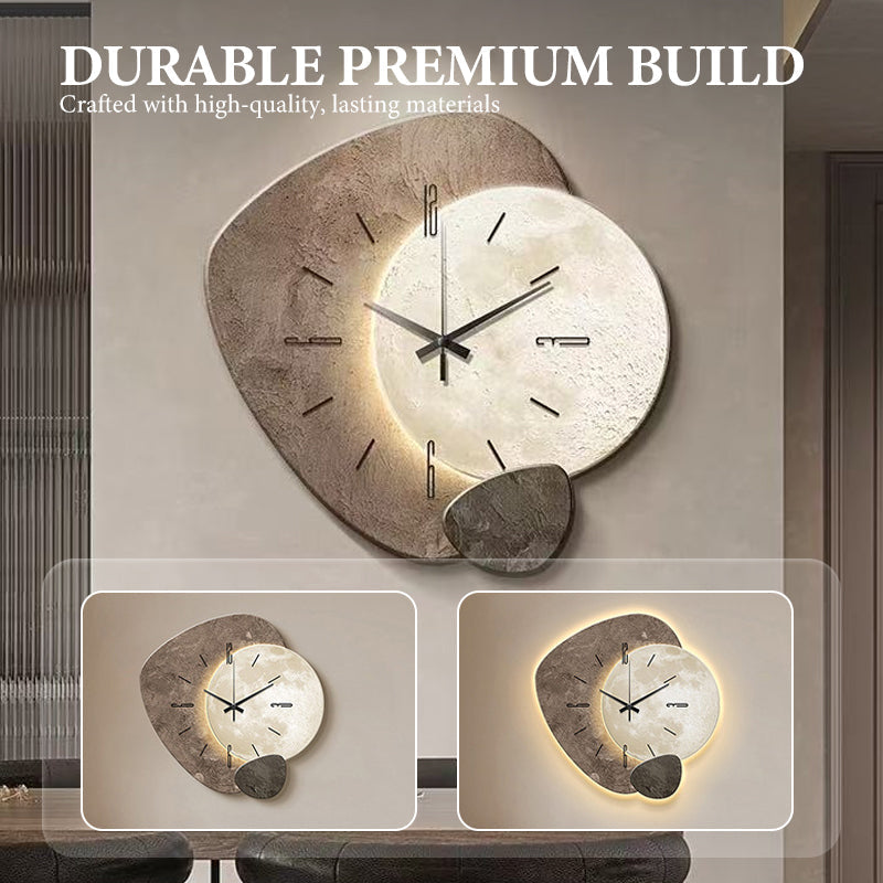 Luna Nordic Wall Clock with LED Backlight 7