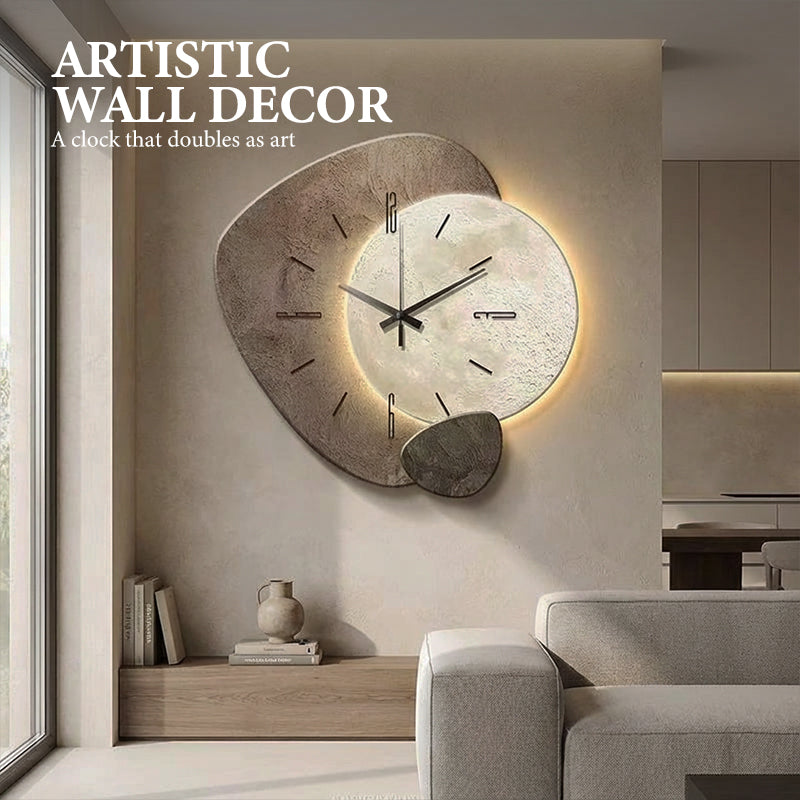 Luna Nordic Wall Clock with LED Backlight 8