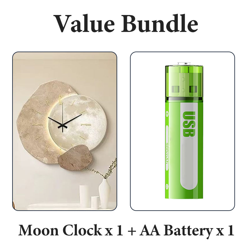 Luna Nordic Wall Clock with LED Backlight 13
