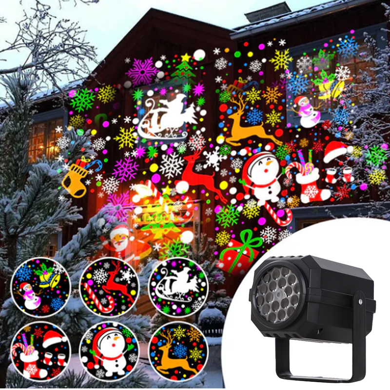 NoelBeam Rotating LED Christmas Projector 9