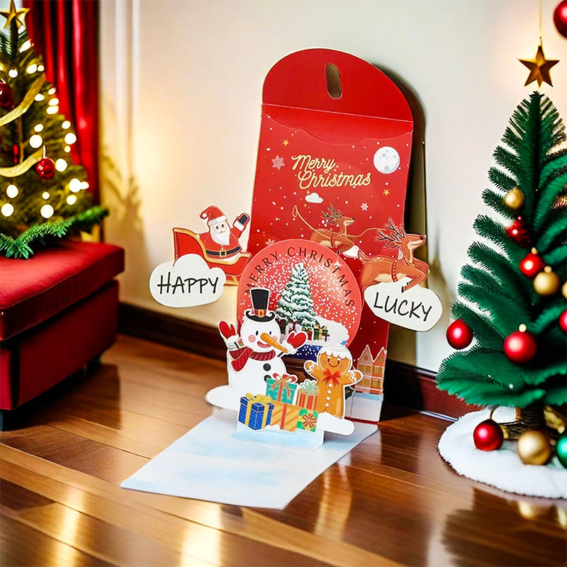 FestivaPop 3D Christmas Pop Up Money Cards 4